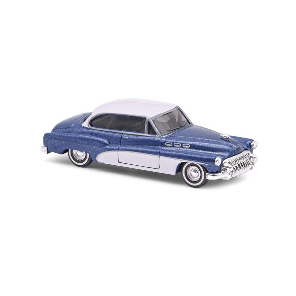 Busch:Buick Super Series 50 Riviera, blau metallic / weiß