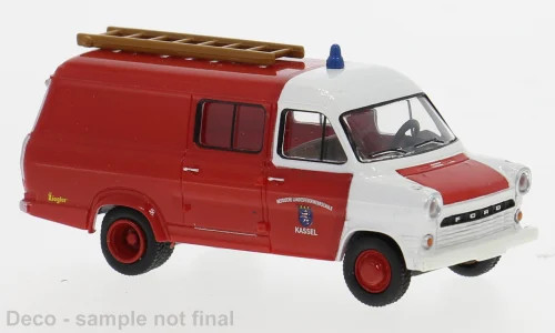 Brekina Ford Transit der hessischen "Landesfeuerwehrschule"