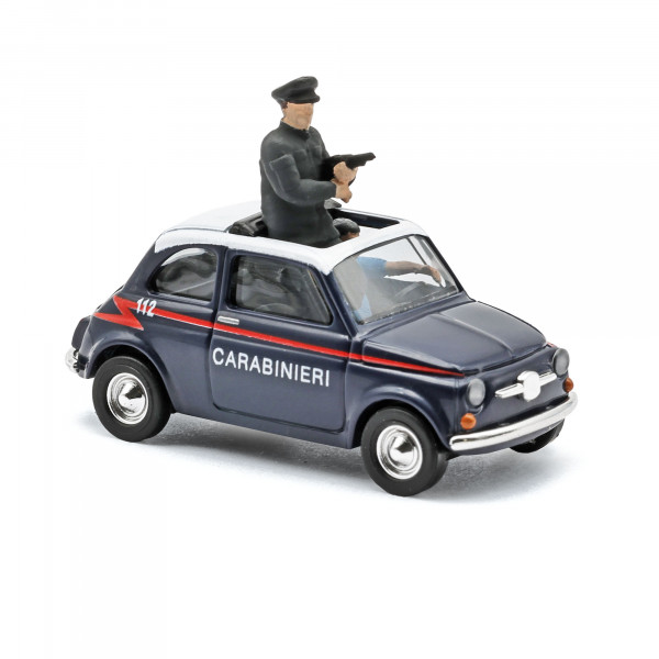 Busch: Fiat 500 "Carabinieri" m. 2 Figuren