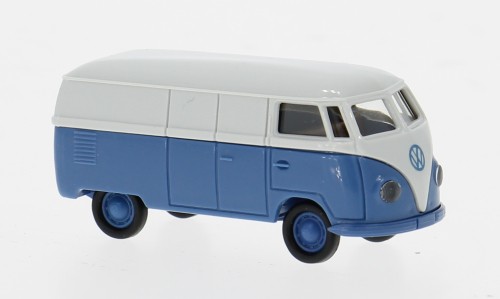 Brekina VW T1a Kastenwagen, hellgrau/blau ECONOMY