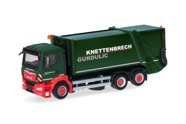 Herpa MAN TGS NN Pressmüllwagen FAUN VARIOPRESS "Knettenbrech Gurdulic"