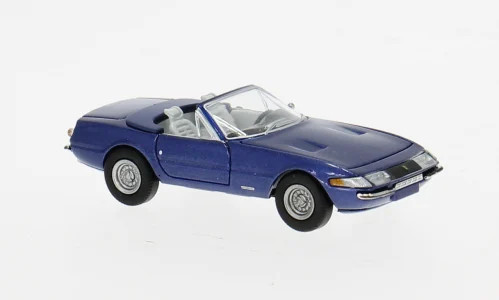 Brekina Ferrari 365 GTS/4 in blau-met. mit Glasbandscheinwerfern