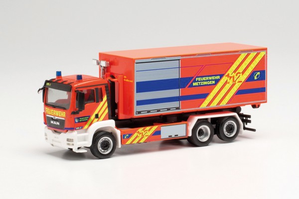 Herpa: MAN TGS XL Wechsellader-LKW „Feuerwehr Metzingen“ (096768)