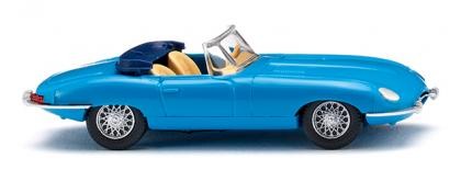 Wiking Jaguar E-Type Roadster blau (081707)