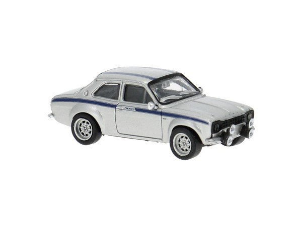 Brekina Ford Escort RS 1800 Mk I silber metallic mit Mexico-Dekor
